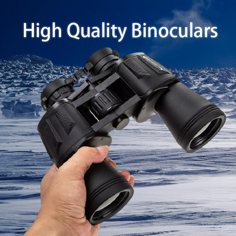 10x50mm HD Binoculars with Smartphone Adapter Large 50mm Objective Lens
