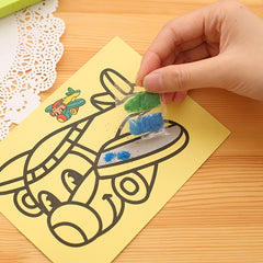 10pcs Sand Painting Set For Kids DIY Colorful Sand Making Educational Gift