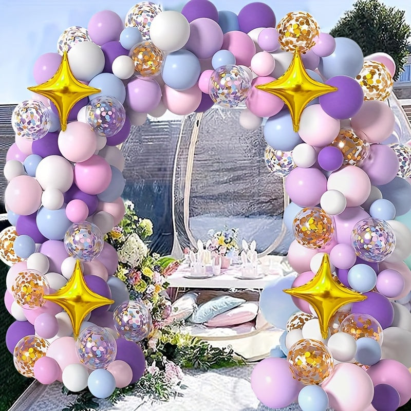 114pcs Unicorn Balloon Garland Kit Birthday Party Decorations
