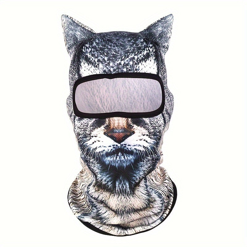 Men's Animal Balaclava Hat 3D Ear Breathable Sunscreen Full Face Mask