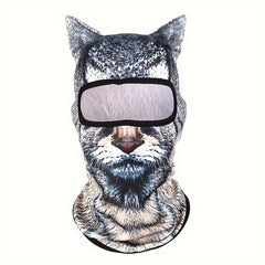 Men's Animal Balaclava Hat 3D Ear Breathable Sunscreen Full Face Mask