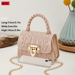 Mini Jelly Studded Handbags Candy Crossbody Bag PVC Purse For Women