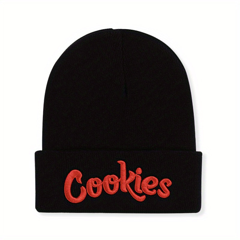 Letter Cookies Embroidered Knitted Hat Woolen Hat Pullover Warm Cold Hat