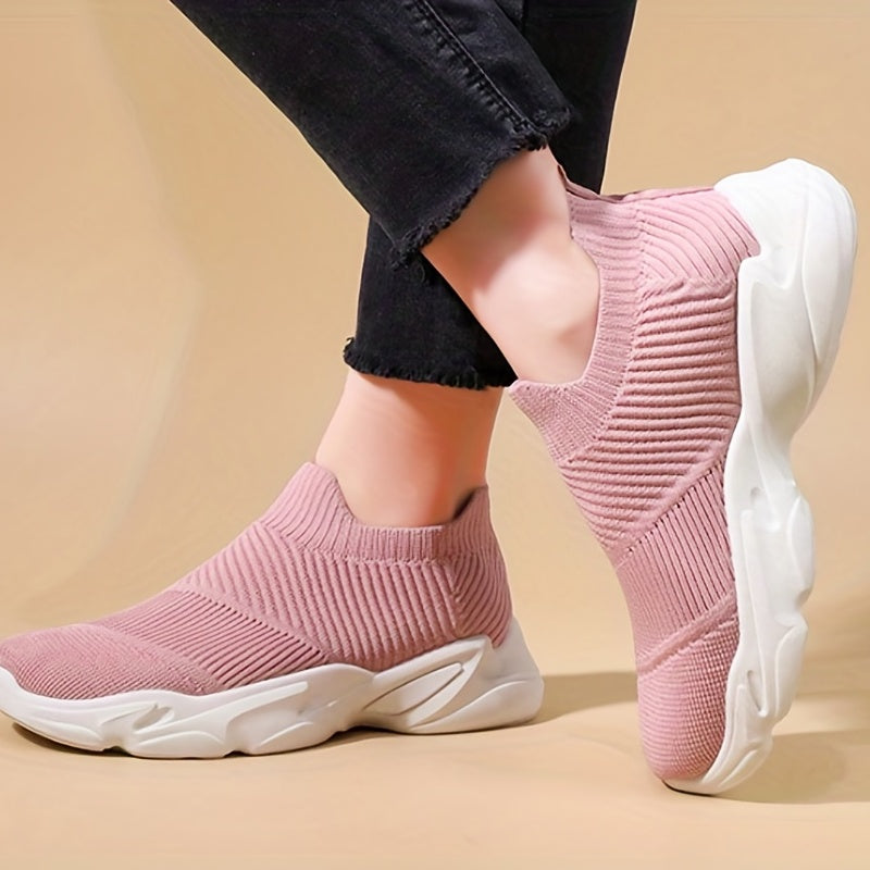 Women's Breathable Knit Slip-On Sock Shoes