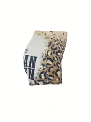 Leopard Print Skinny Shorts Casual Elastic Waist Women's Shorts
