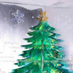 Christmas 3D Greeting Card Sparkling Dream Christmas Tree Blessing