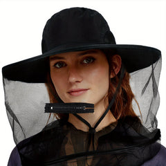 Waterproof Sun Hat with Head Net for Fishing Hiking Outdoor Activities
