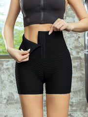 Women's High Waist Butt Lifting Seersucker Workout Shorts