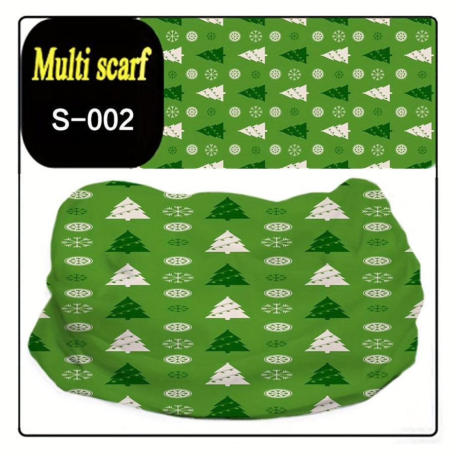 Seamless Sports Mask Neck Gaiter Christmas Print