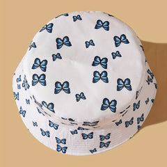 3D Building Blocks Bucket Hat Unisex Butterfly Print Basin Hat
