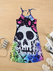 Goth Summer Dress Women's Maxi Cami Dress
