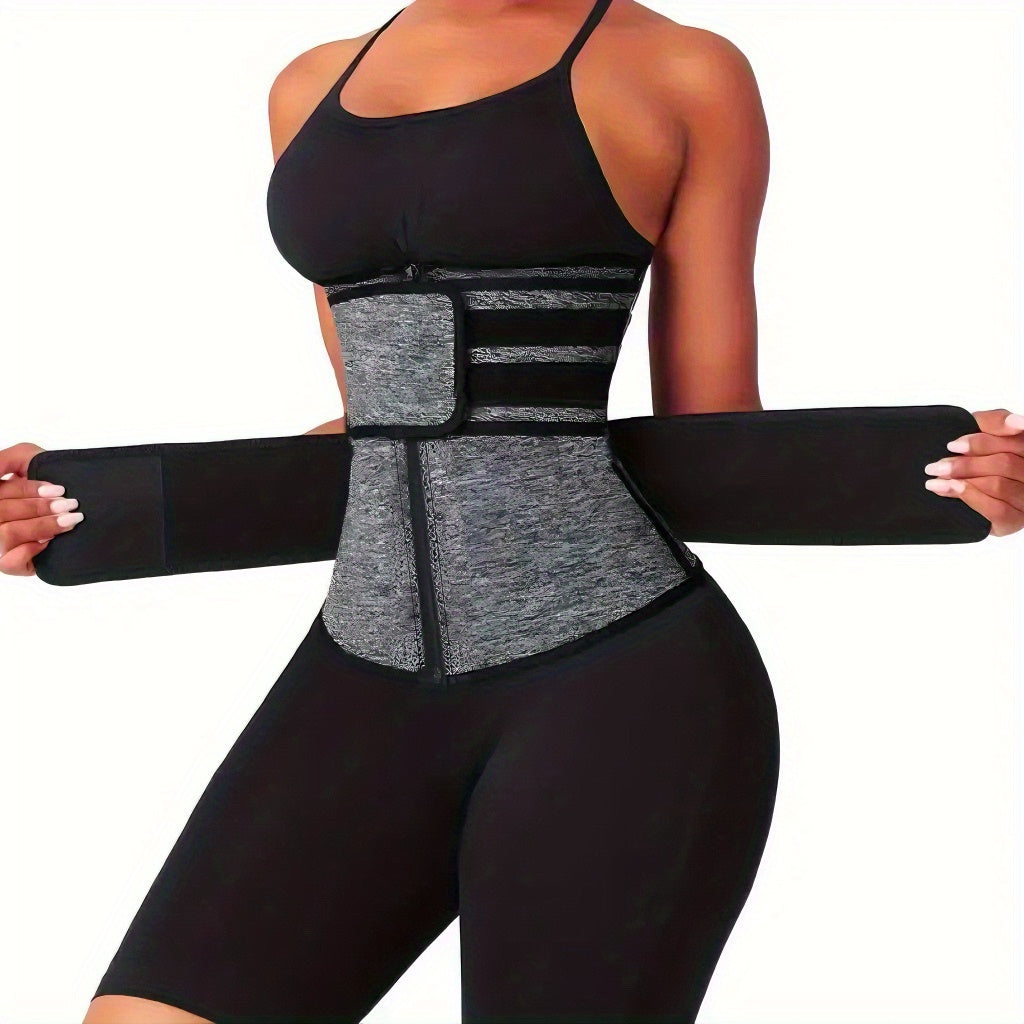 Zipper Waist Trainer Tummy Control Girdle Belt