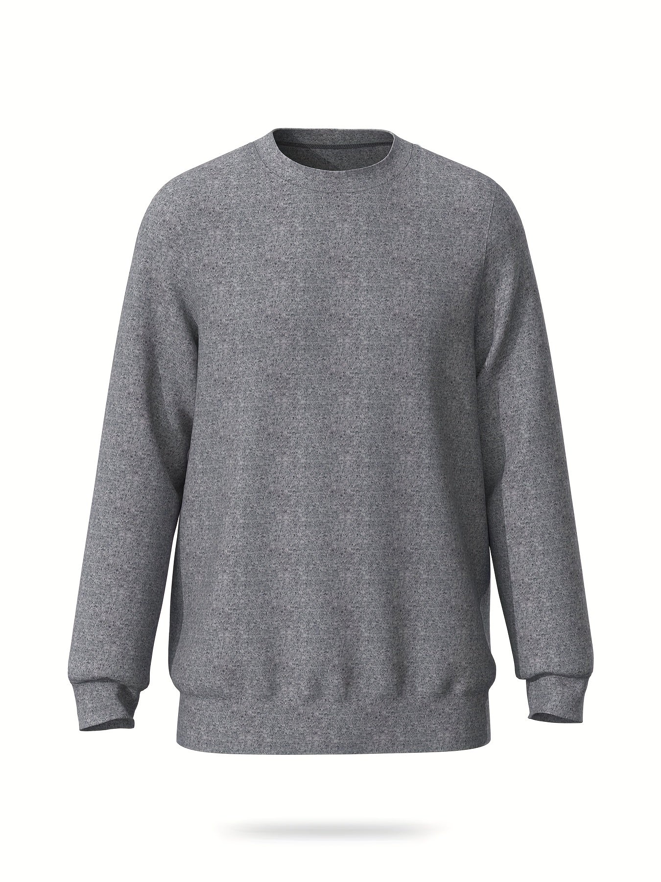 Men's Casual Stretch Pullover Sweatshirt Long Sleeve Crew Neck Tops