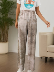 Tie Dye Lounge Pants Soft Elastic Waistband Womens Sleepwear