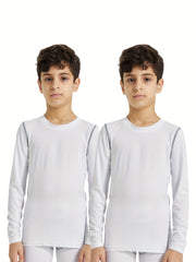 Kids' Long Sleeve Compression Shirts Moisture Wicking Baselayer