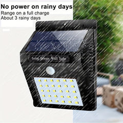 Solar Powered Motion Lights 30 LED Waterproof Solar Outdoor Lights