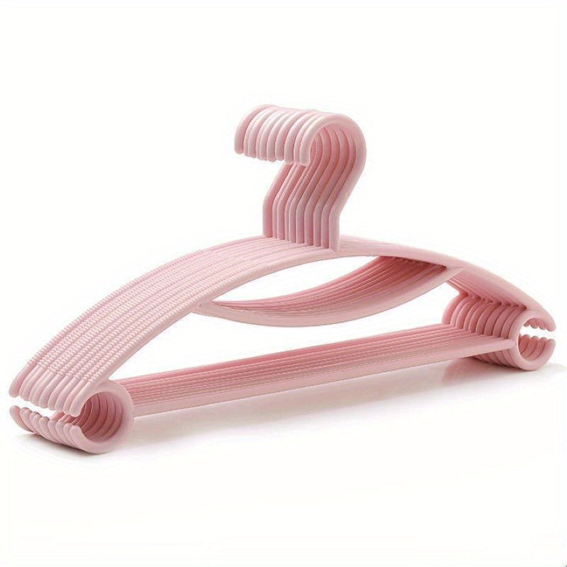 5pcs Non Slip Plastic Hangers - Multifunctional Hooks for Clothes