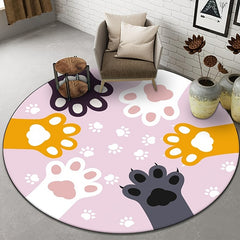Kindergarten Floor Mat Round Mat Children Small Animal Fruit Crawling Mat