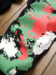 Men's Slim Fit Splatter Pattern Jeans