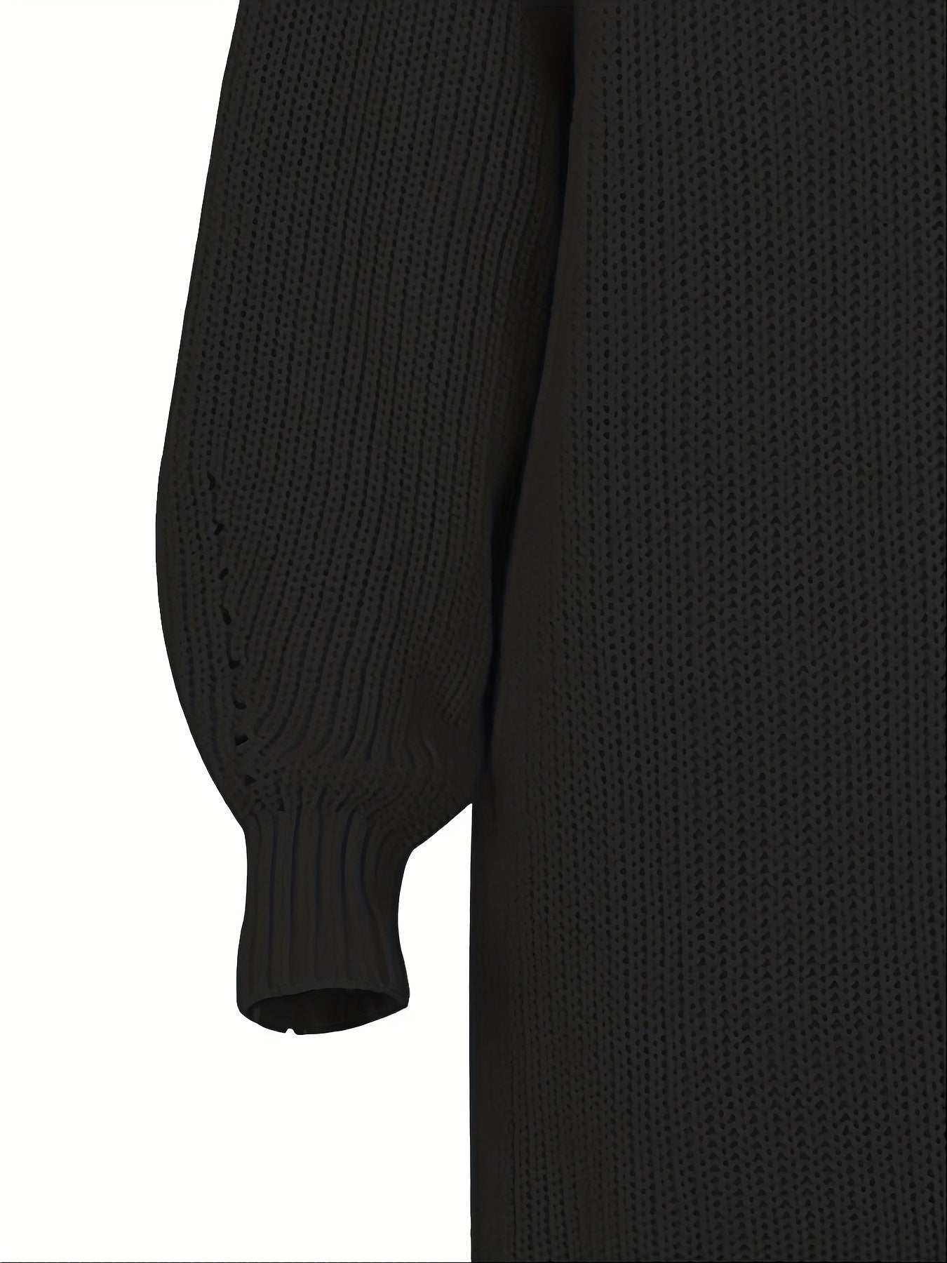 Turtleneck Knit Pullover Sweater for Women