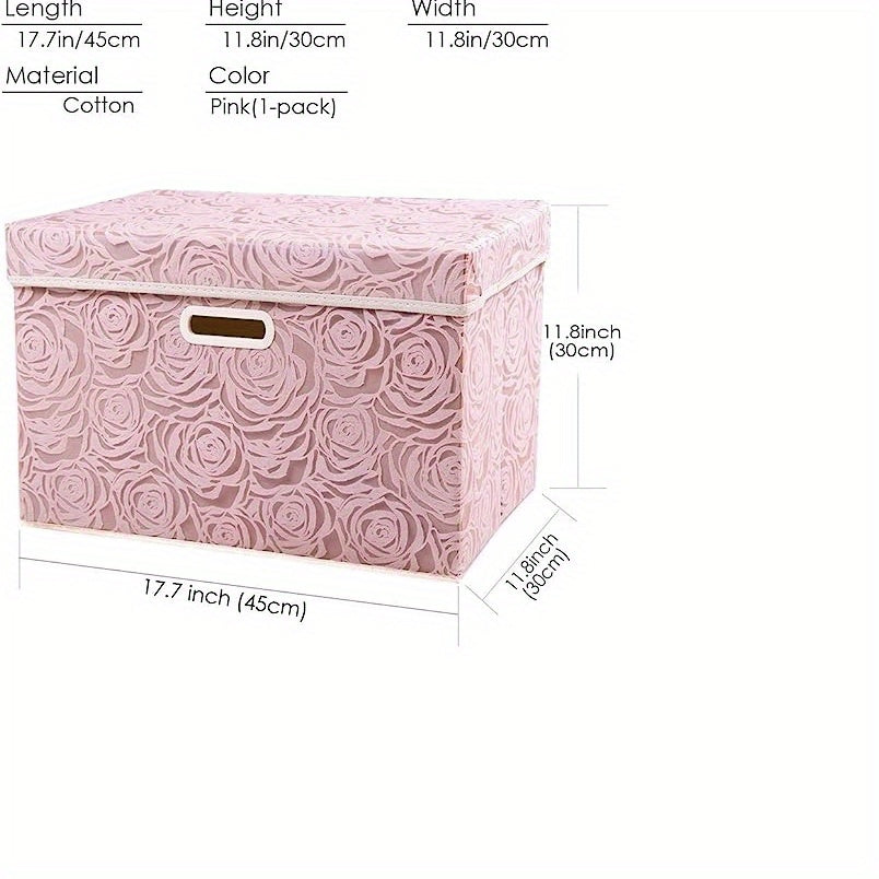 Rose Pattern Foldable Quilt Clothes Organizer Lightweight Handheld Packing Cubes