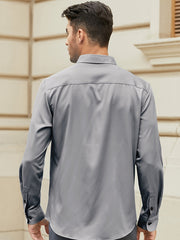 Men's Casual Button Up Long Sleeve Shirt