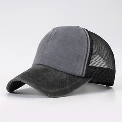 Distressed Mesh Trucker Hat Unisex Baseball Cap for Women