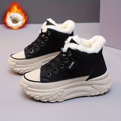 Women's Warm Medium Tube Sneakers Comfortable Casual Sport Shoes
