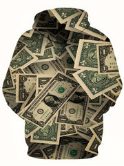3D Print Money Hoodie for Men