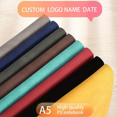 Personalized A5 PU Notebook - Yellow Cover