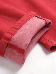 Slim Fit Denim Jeans Mens Solid Washed Pants Spring Summer