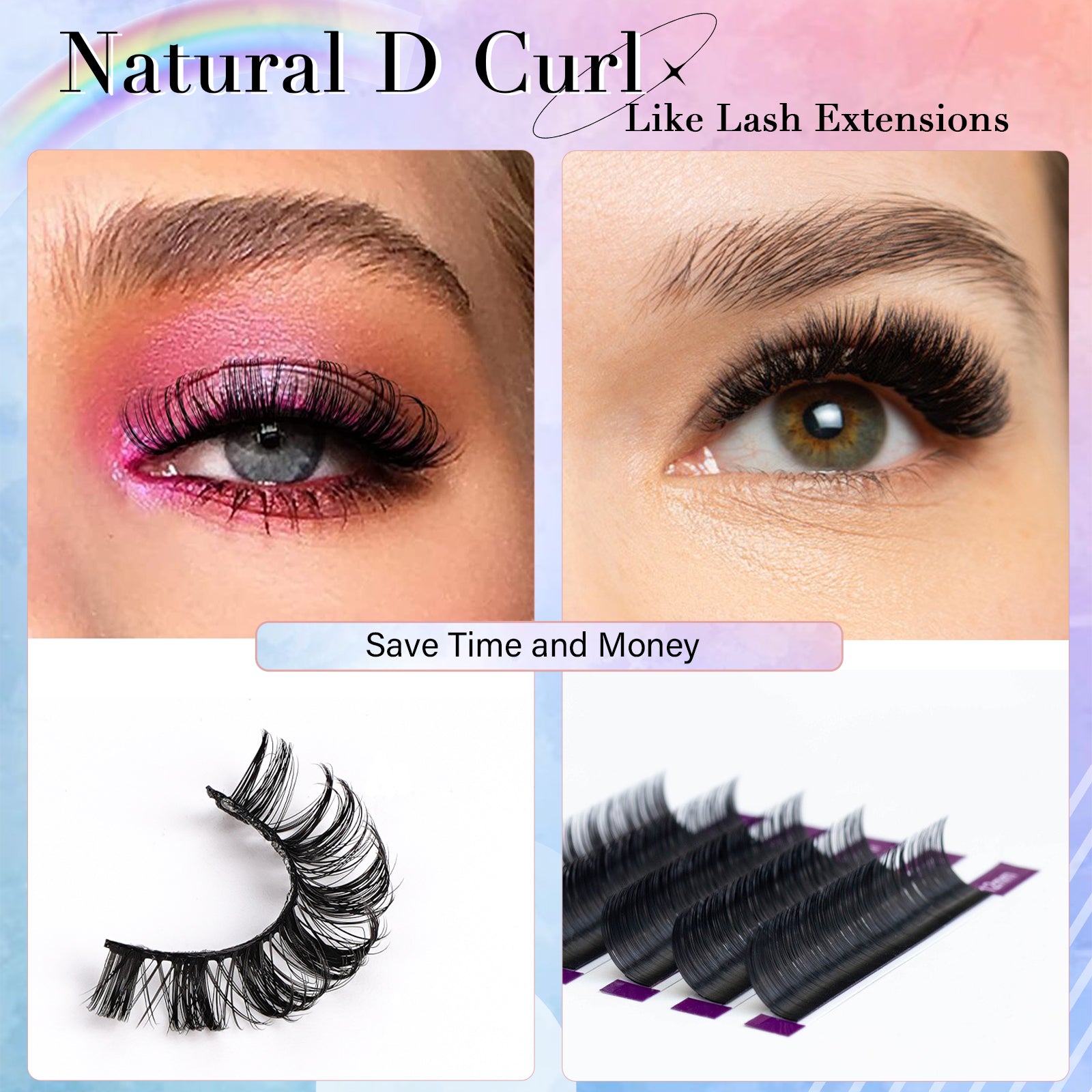 Paris Fluffy False Eyelashes 3D Natural Look Lashes For Women