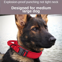Heavy Duty Tactical Dog Collar with Handle for Training