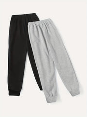 Two Piece LA Letter Print Sweatpants Casual Set Women's Clothing