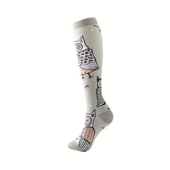 5 Pairs of Fun Halloween Compression Socks for Sport and Dressing Up