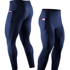 Men's High Waist Compression Leggings for Sports