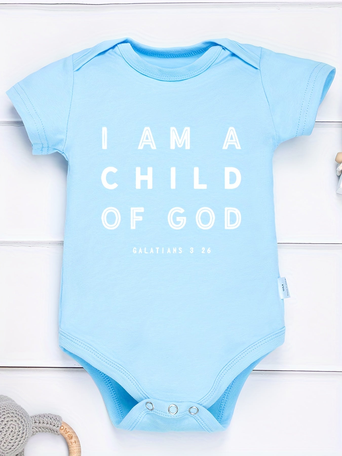 Baby Cotton Romper I Am A Child Of God Onesie Clothes