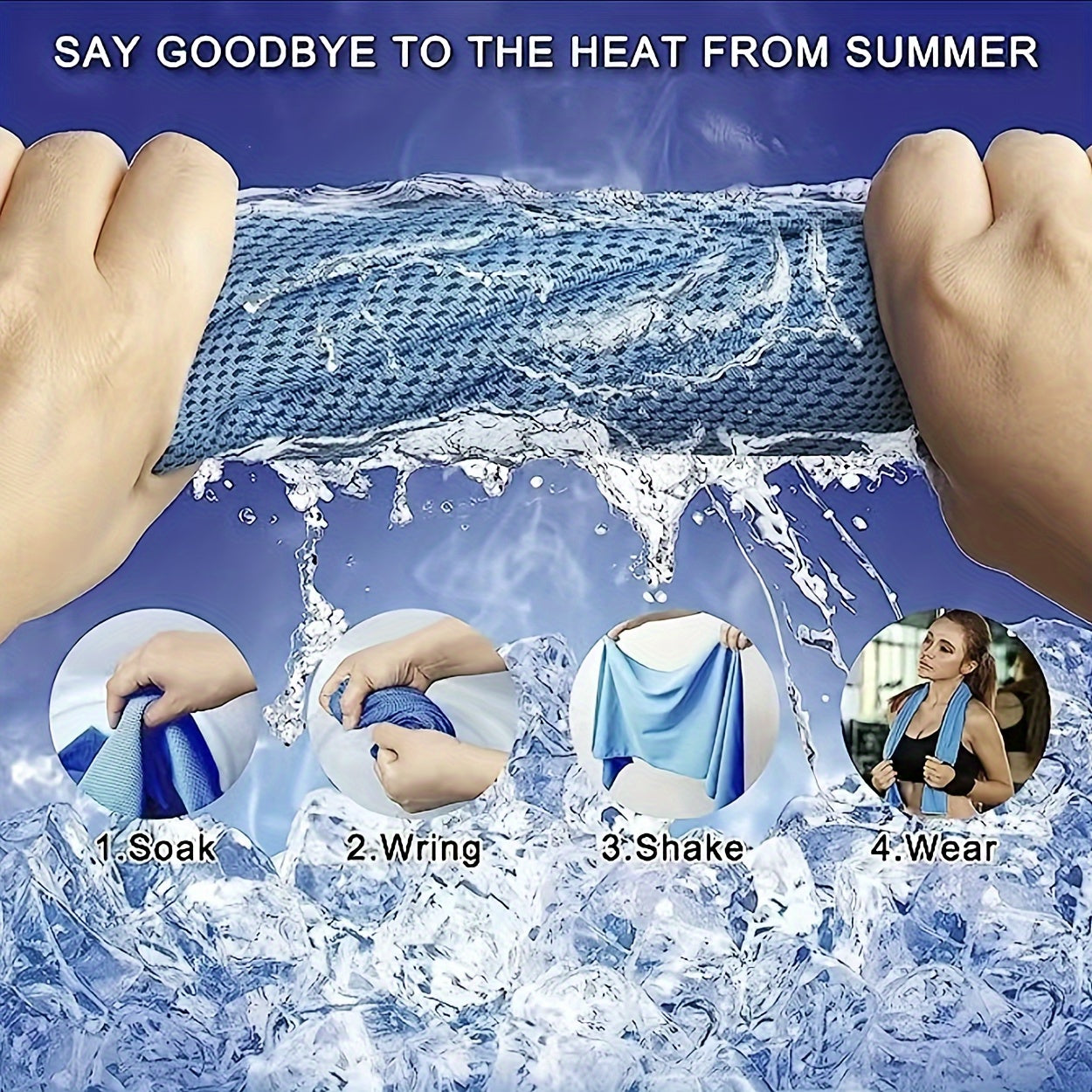 Soft Breathable Sports Towel Gym Yoga Cooling Towel
