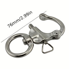 Stainless Steel Swivel Snap Hook Quick Release Buckle Outdoor Camping