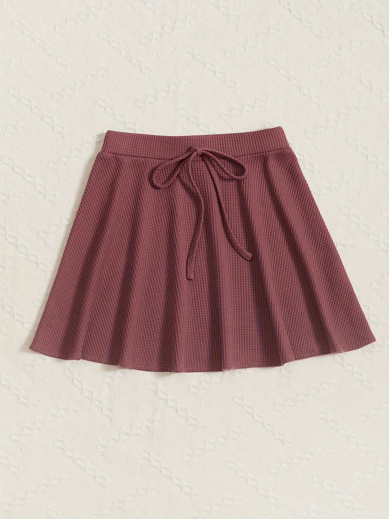 Girls Plaid Print Pleated Skirt Short Length Preppy Style