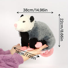 15 Inch Opossum Plush Toy Soft Gray Stuffed Animal
