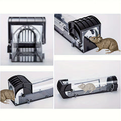 1pc Humane Rodent Trap Mouse Trap Transparent Sensitive Reusable