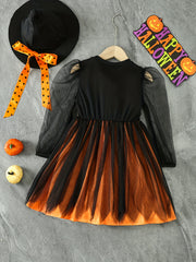 Girls Witch Dress Costume Little Girls Witch Cosplay Costume Tutu Skirt