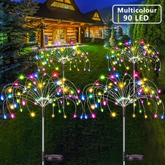 Outdoor Solar Firework Lights with 200 LEDs
