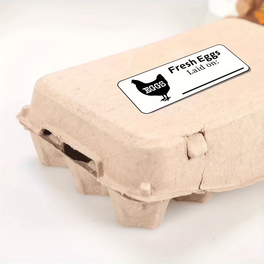 60pcs Egg Paper Box Date Label Self adhesive Label