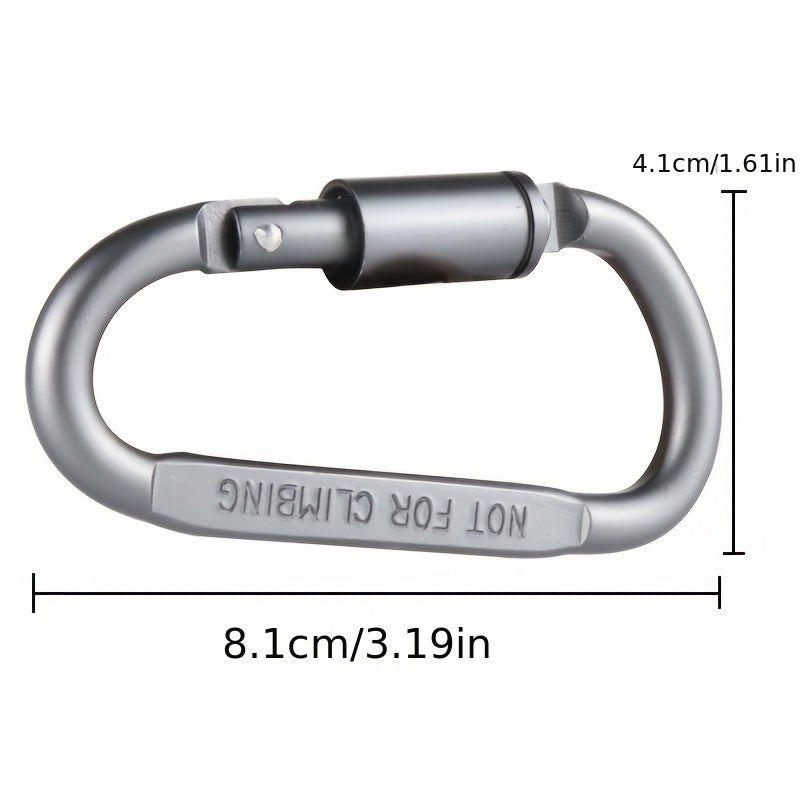 2pcs Aluminum Carabiners Hanging Buckle Quick Buckle