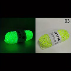 Glow In The Dark Yarn Luminous Cotton Soft DIY Knitting Crocheting Supplies