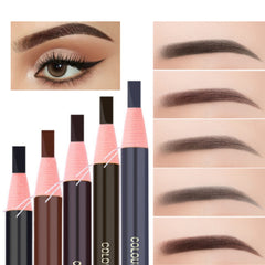 Waterproof Drawstring Eyebrow Pencil Smudge Proof Wooden Hard Refill