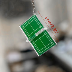 Badminton Keychain Souvenir Mini Tennis Pendant Table Tennis Keychain