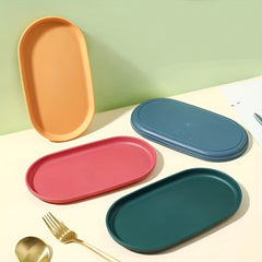 Oval Tea Cup Tray Restaurant Coffee Tray Storage Tray